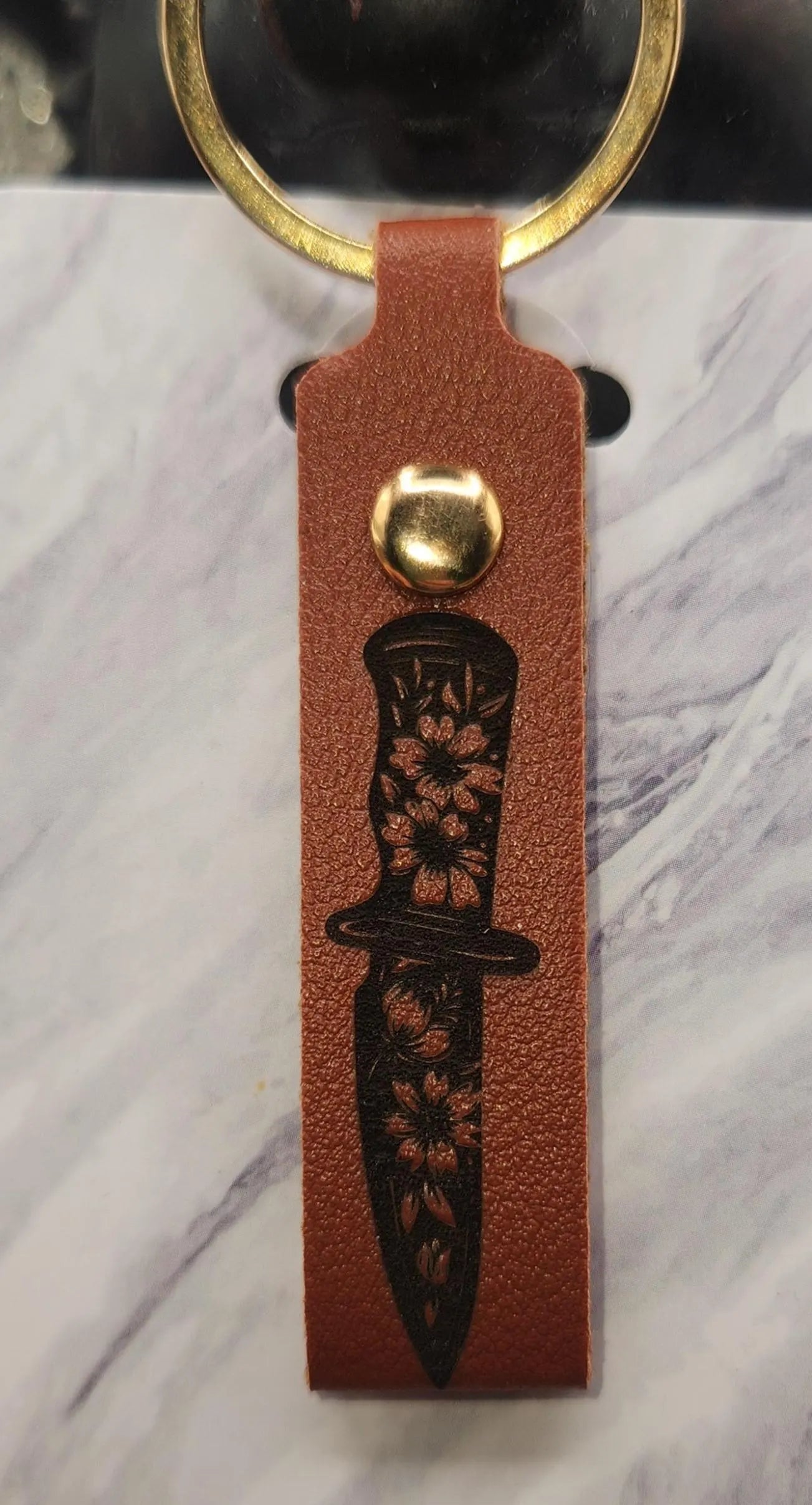 Floral Dagger Keychains