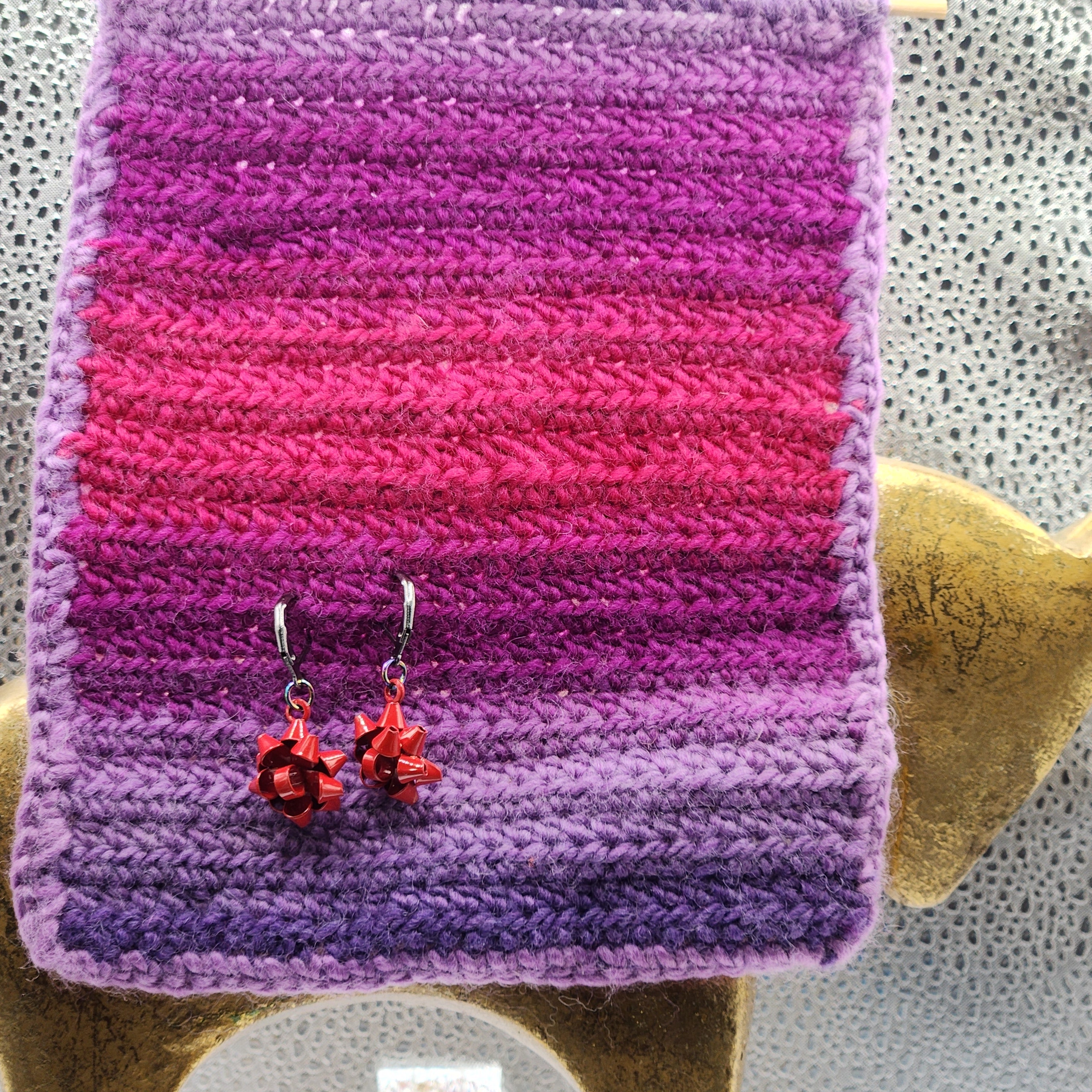 Crocheted Hanging Earring Holder